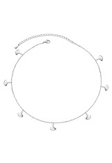 nice choker ginkgo biloba pendant silver baby necklace